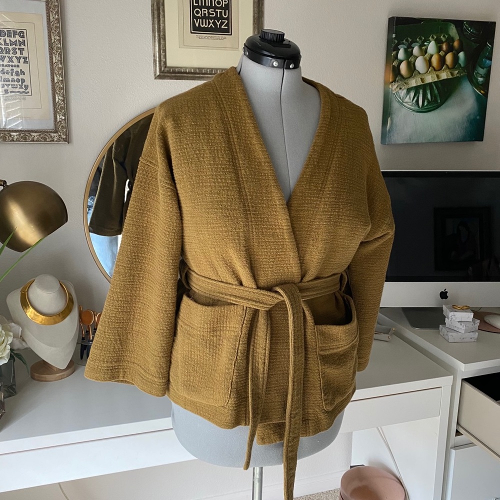 Texture & Thread Wrap Jacket - Picture 2 of 11